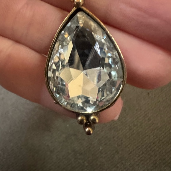 Rhinestone Pierced Earrings - Picture 4 of 4